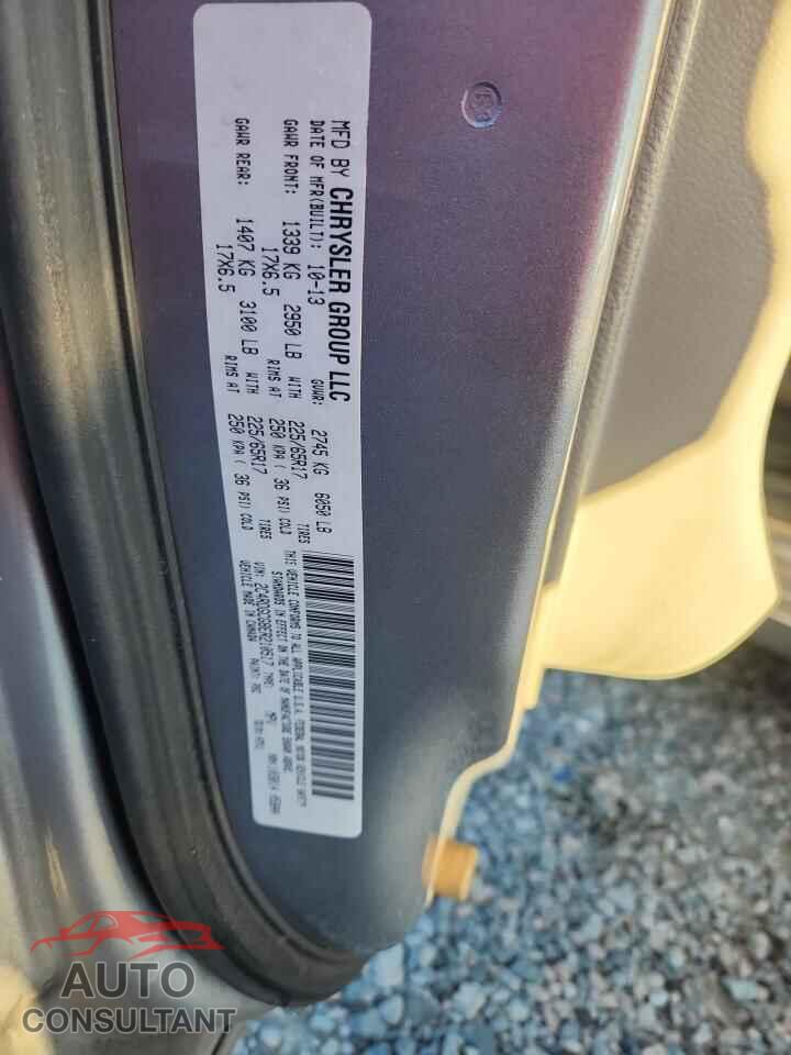 DODGE CARAVAN 2014 - 2C4RDGCG8ER210517