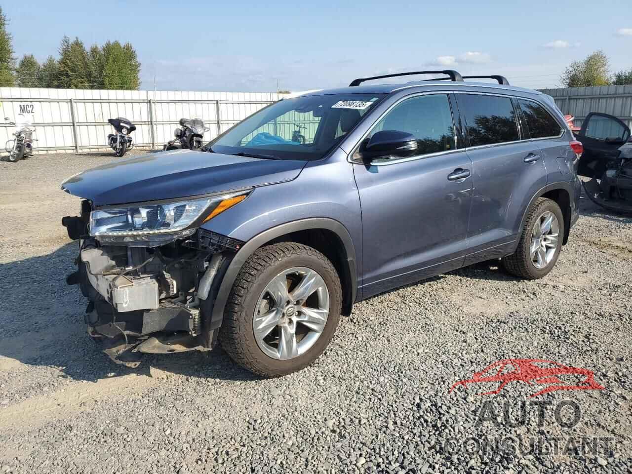 TOYOTA HIGHLANDER 2018 - 5TDDZRFH1JS865180