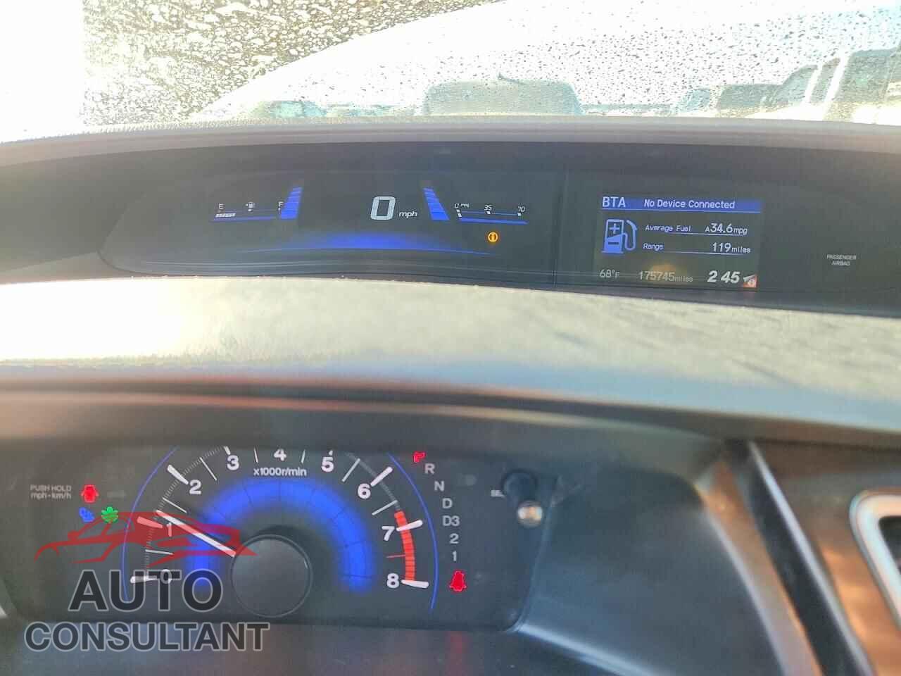HONDA CIVIC 2013 - 19XFB2F87DE204787