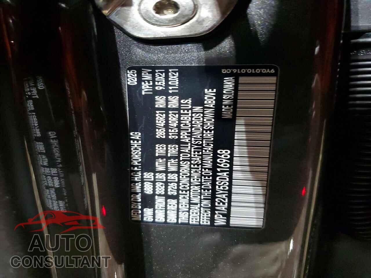 PORSCHE CAYENNE 2025 - WP1AE2AY5SDA16968