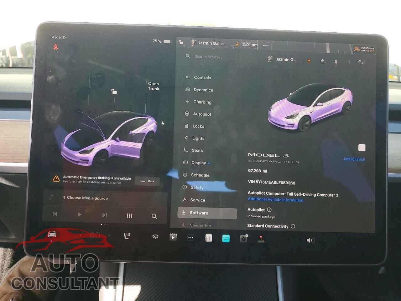 TESLA MODEL 3 2020 - 5YJ3E1EA9LF659268