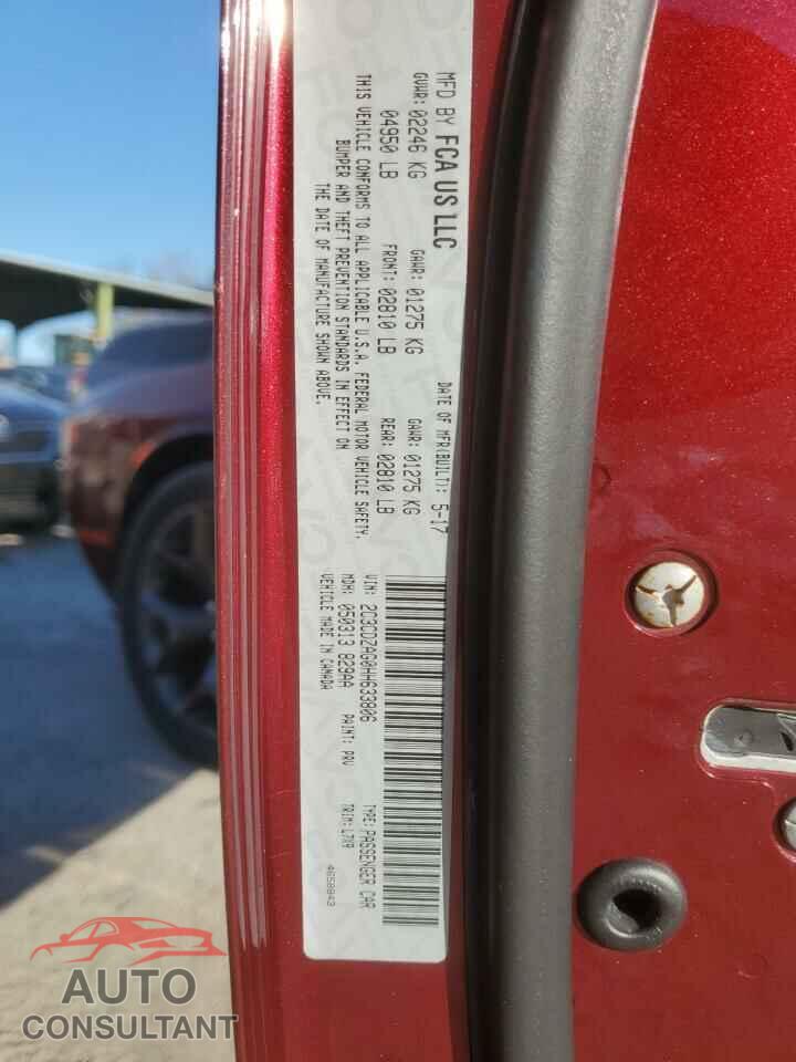 DODGE CHALLENGER 2017 - 2C3CDZAG0HH633806