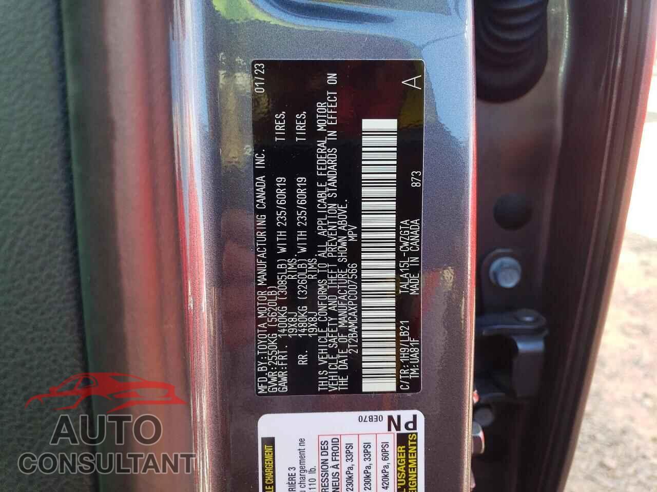 LEXUS RX350 2023 - 2T2BAMCAXPC007566