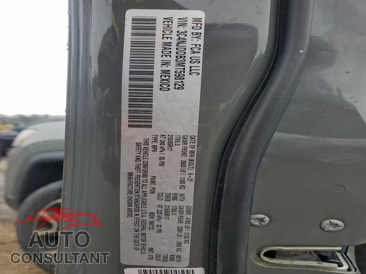 JEEP COMPASS 2021 - 3C4NJDDB3MT598129
