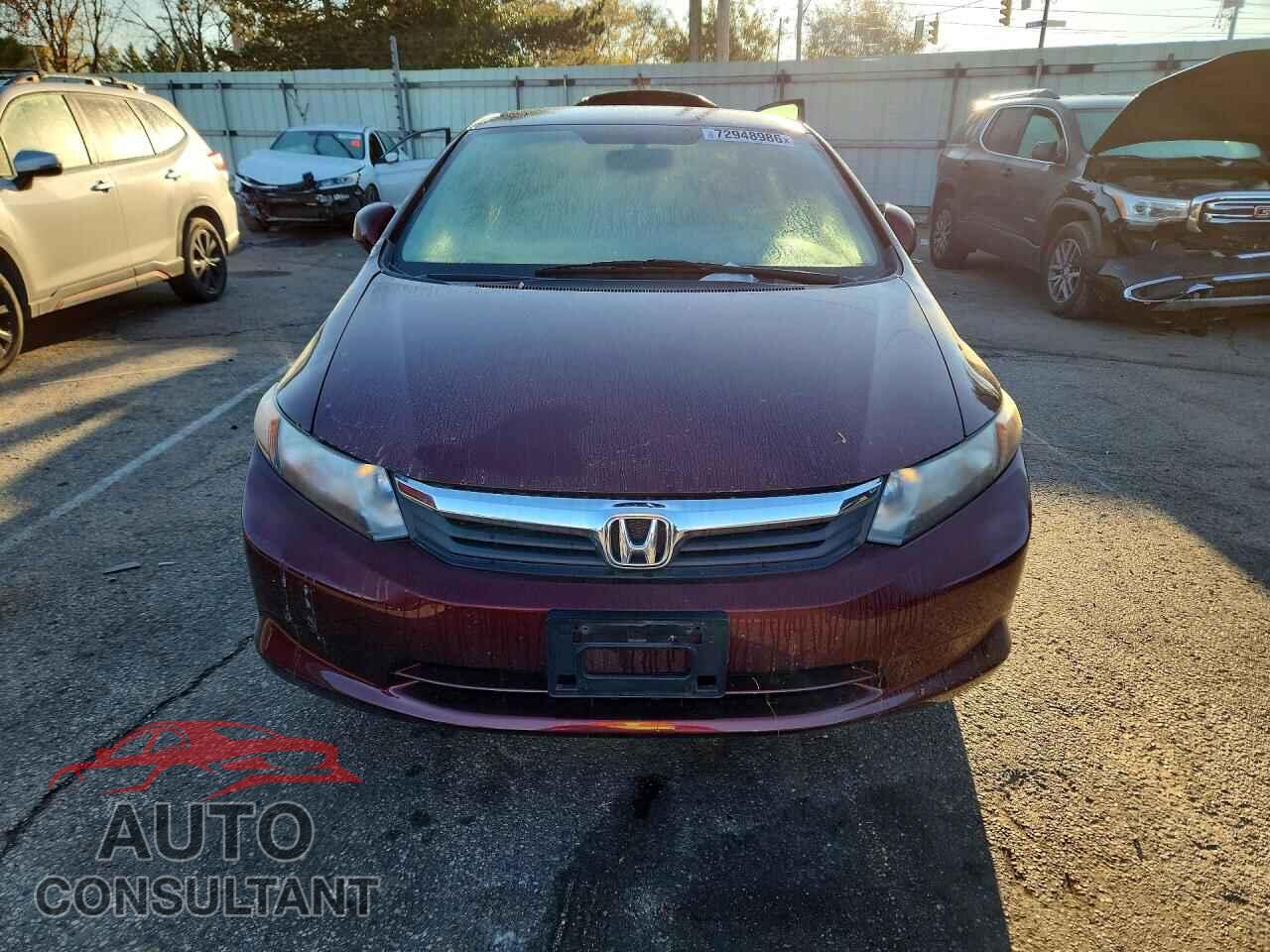 HONDA CIVIC 2012 - 19XFB2F55CE090664