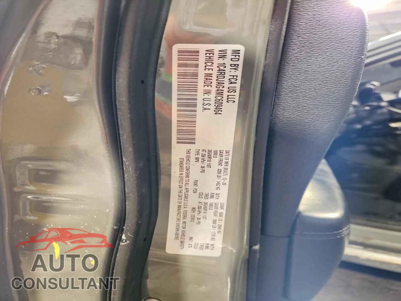 DODGE DURANGO 2021 - 1C4RDJAG4MC609464