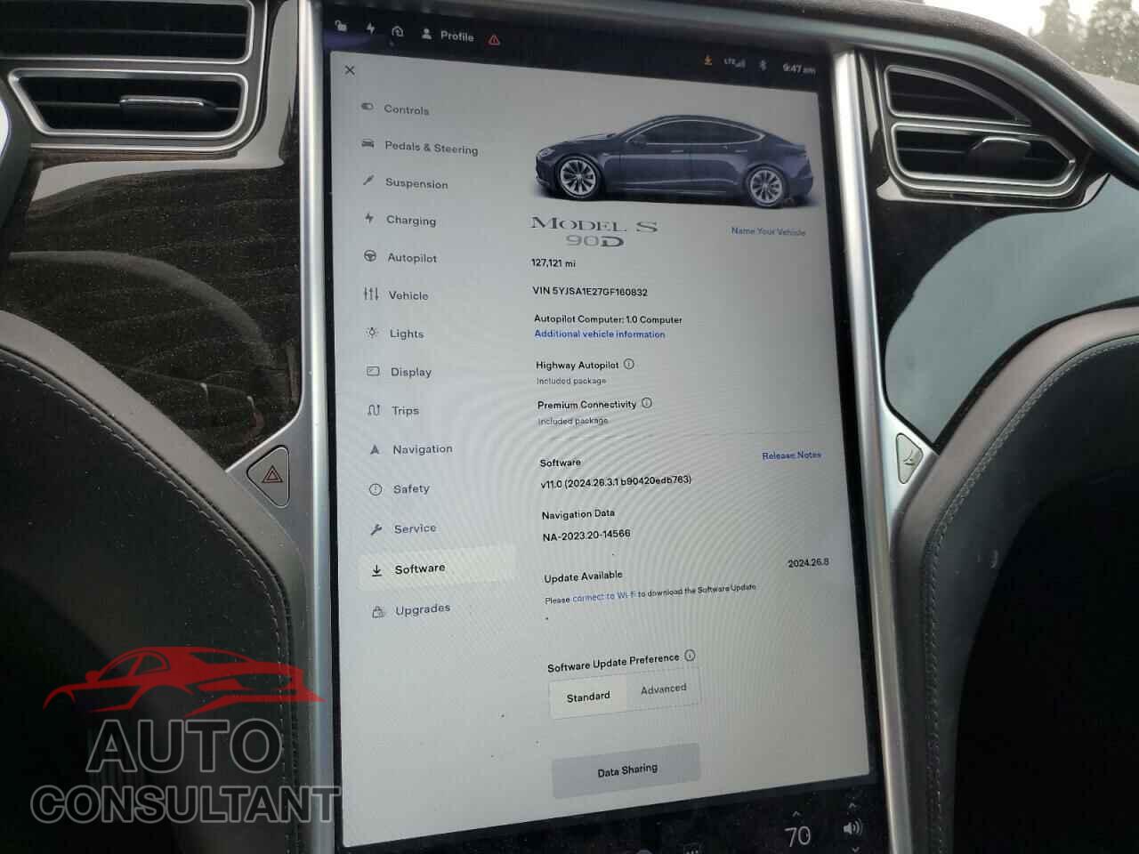 TESLA MODEL S 2016 - 5YJSA1E27GF160832