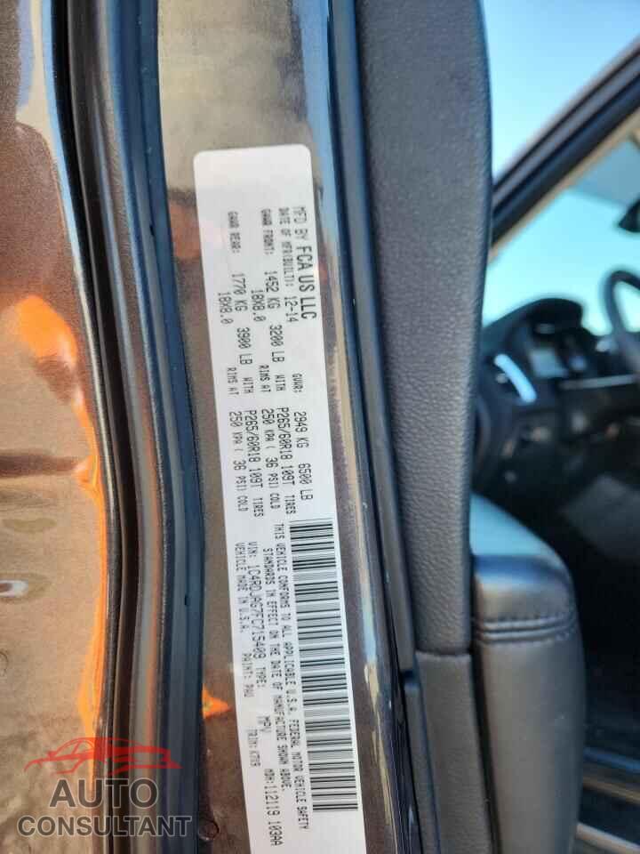 DODGE DURANGO 2015 - 1C4RDJAG7FC715409