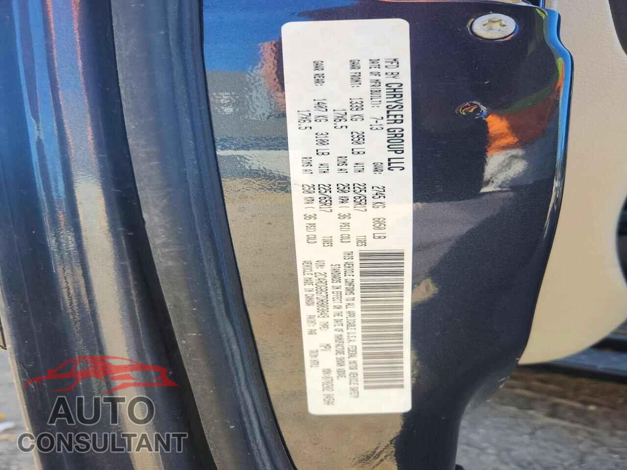 DODGE CARAVAN 2013 - 2C4RDGBG7DR803849