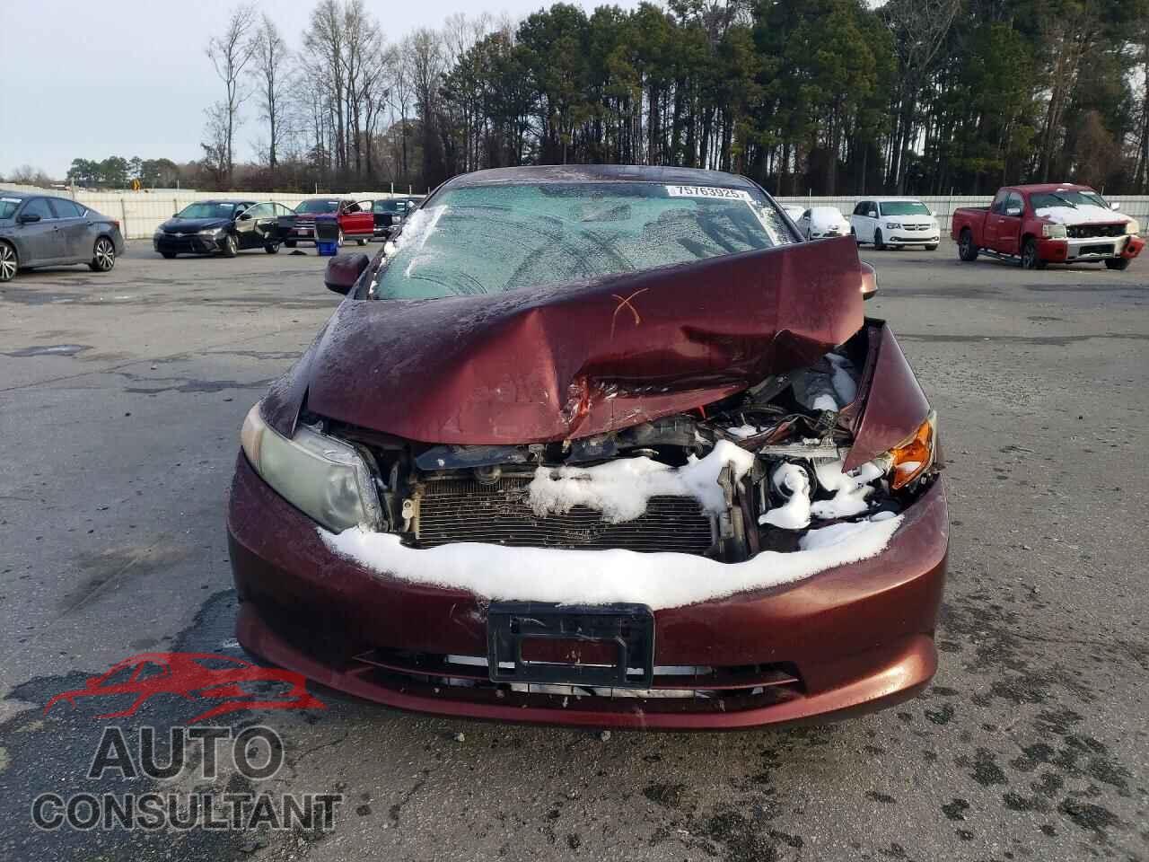 HONDA CIVIC 2012 - 19XFB2F57CE375656