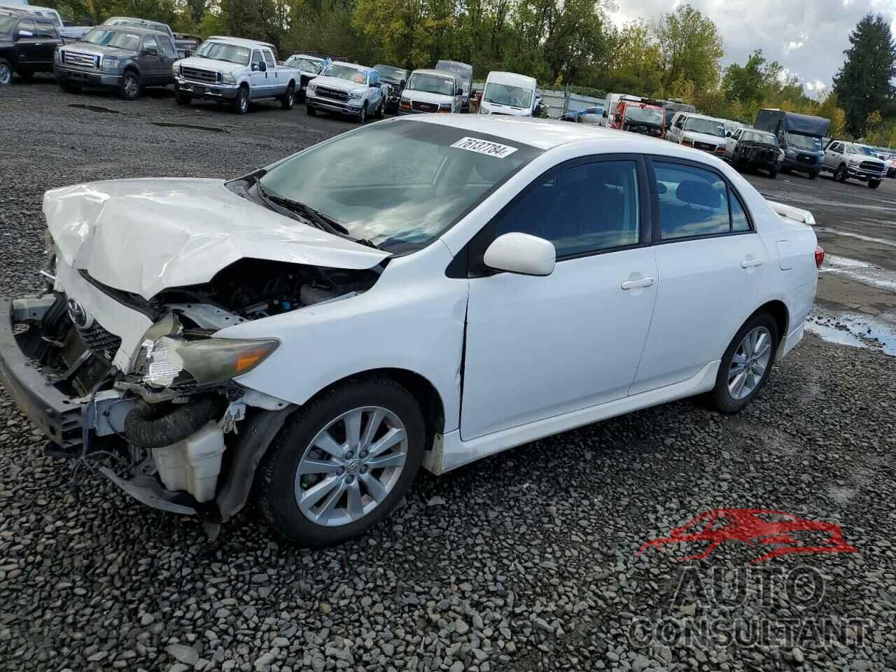 TOYOTA COROLLA 2009 - 1NXBU40E29Z065689