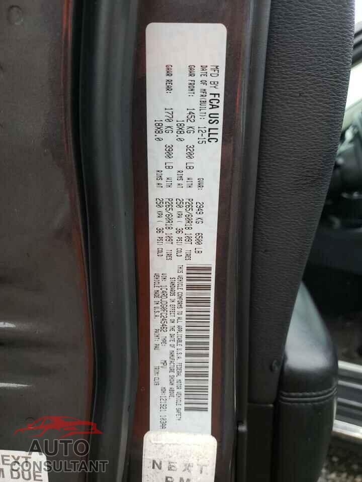 DODGE DURANGO 2015 - 1C4RDJDG0FC245462