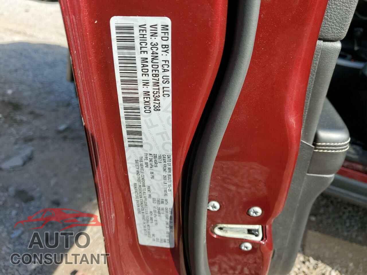 JEEP COMPASS 2021 - 3C4NJDEB7MT534738