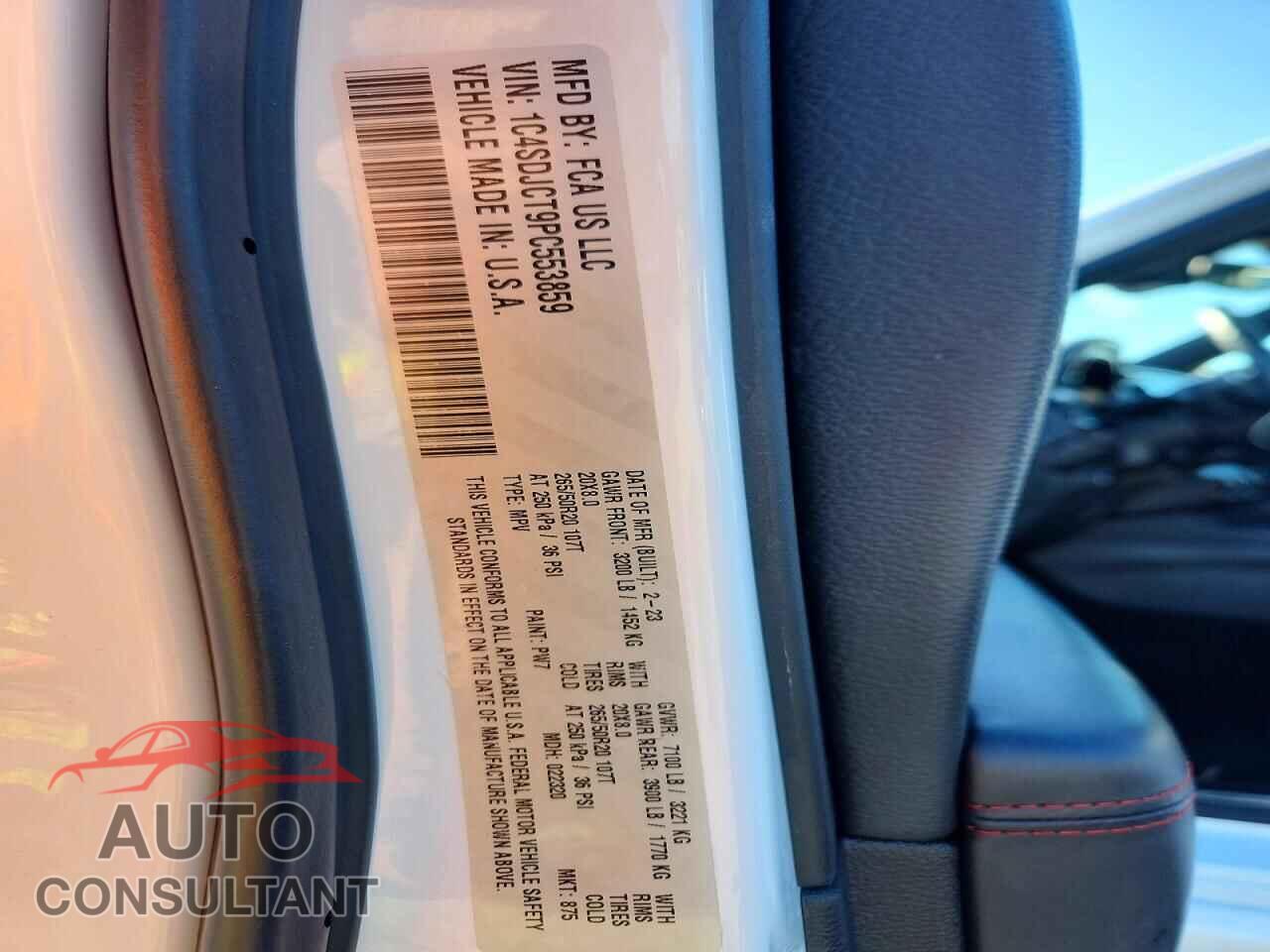 DODGE DURANGO 2023 - 1C4SDJCT9PC553859