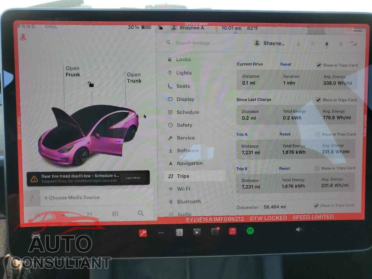 TESLA MODEL 3 2021 - 5YJ3E1EA1MF098212