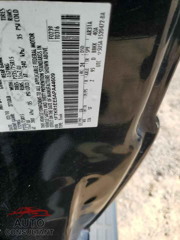 FORD RANGER 2010 - 1FTKR1EE5APA44609