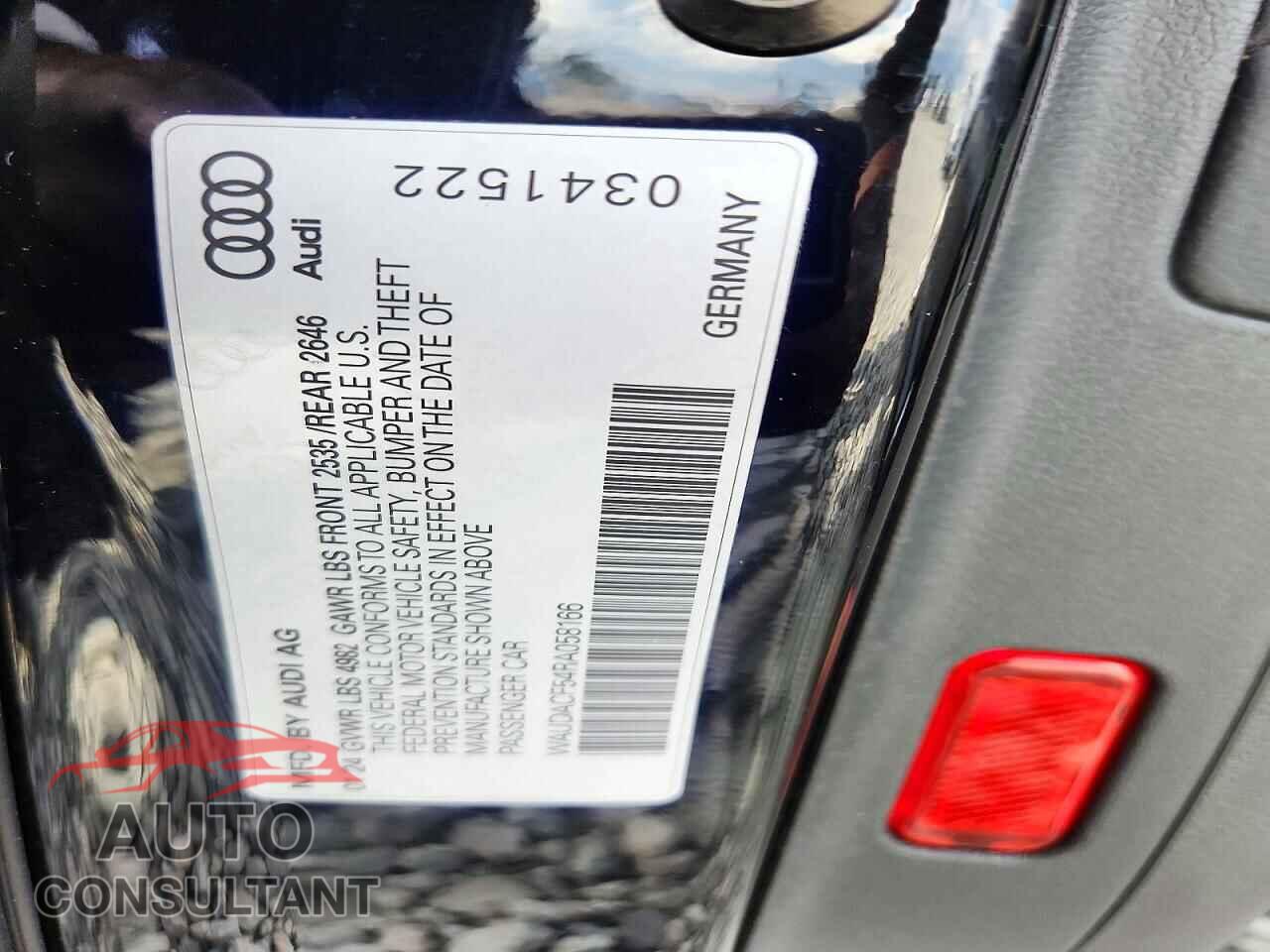 AUDI A5 2024 - WAUDACF54RA058166