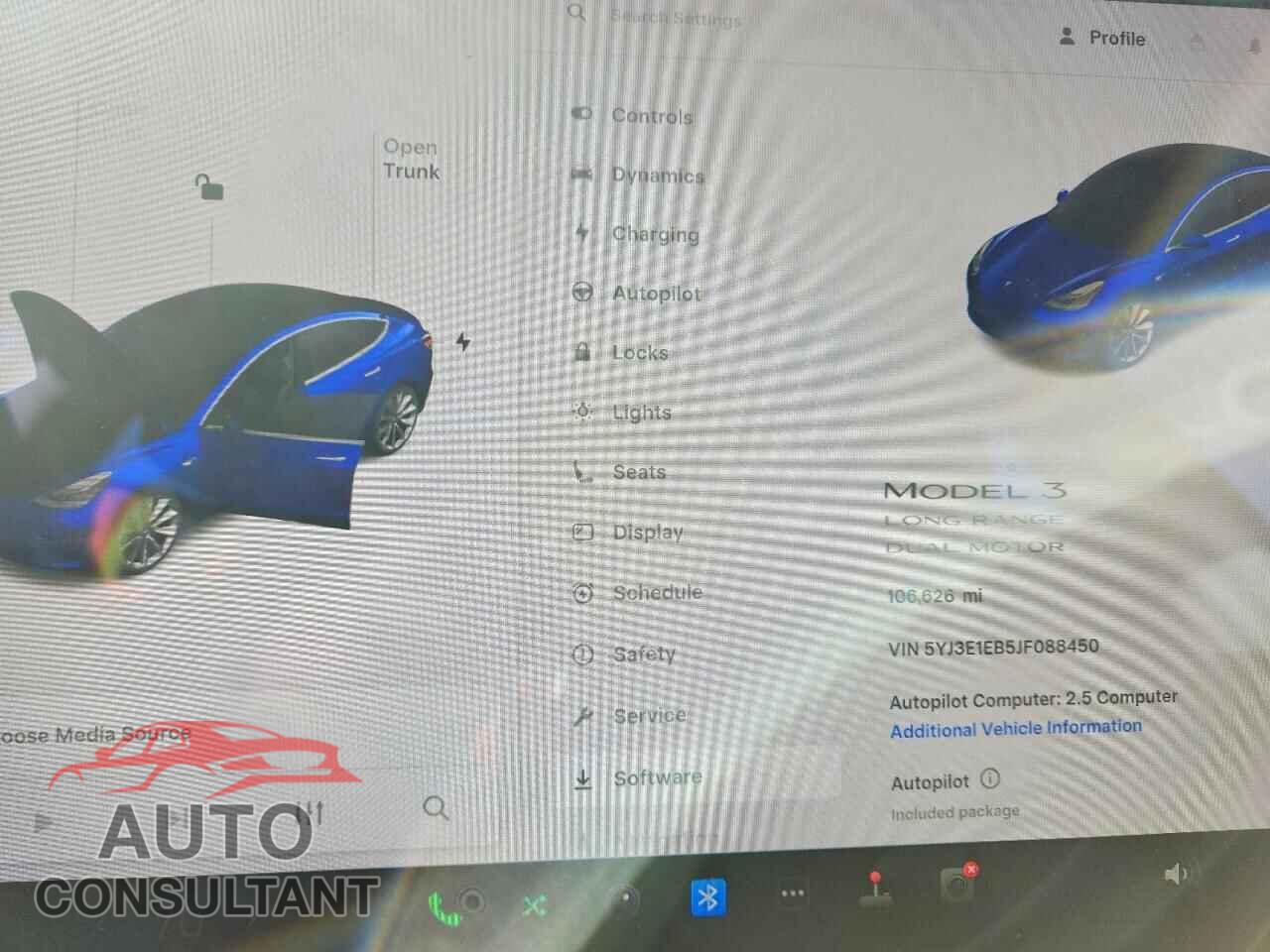 TESLA MODEL 3 2018 - 5YJ3E1EB5JF088450