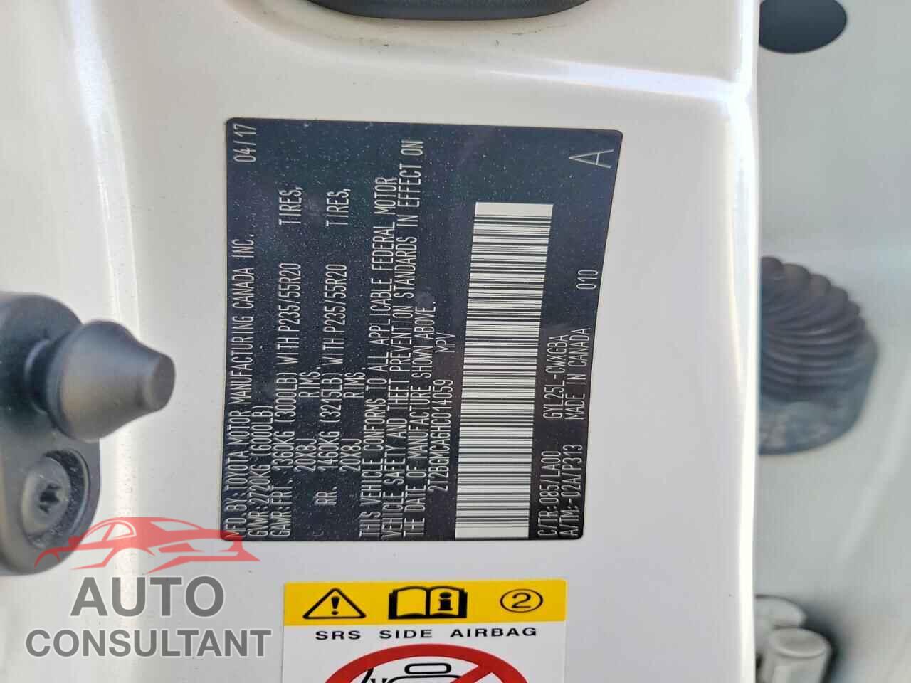LEXUS RX450 2017 - 2T2BGMCA6HC014059