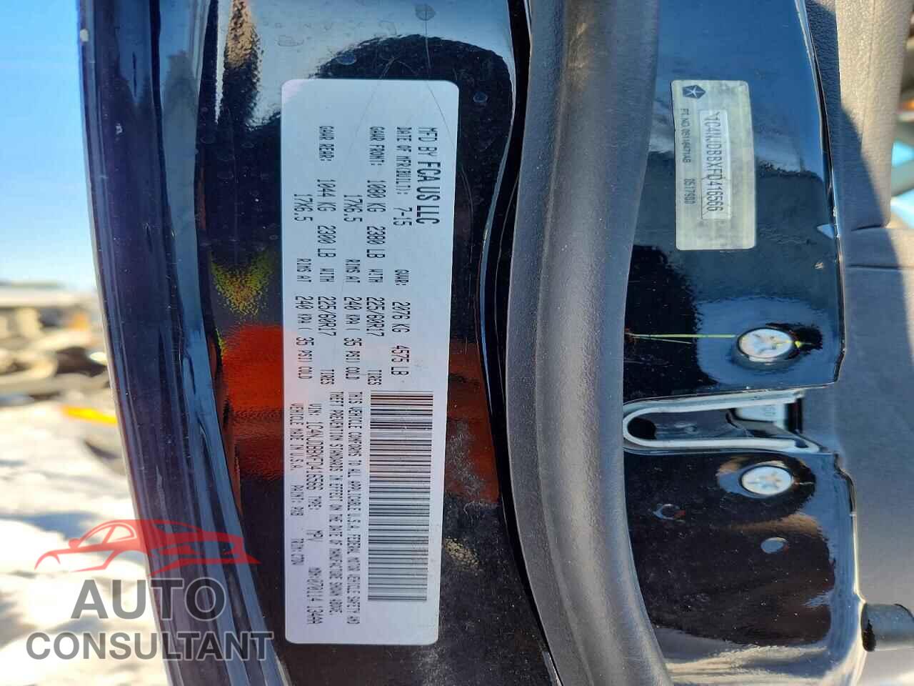 JEEP COMPASS 2015 - 1C4NJDBBXFD416566