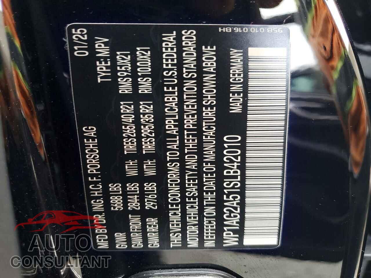 PORSCHE MACAN 2025 - WP1AG2A51SLB42010
