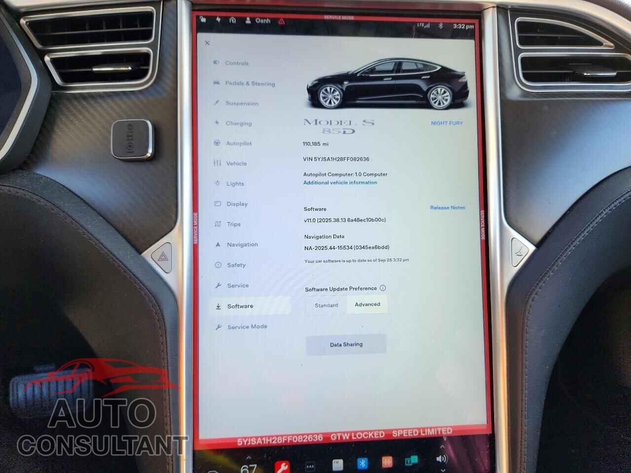TESLA MODEL S 2015 - 5YJSA1H28FF082636