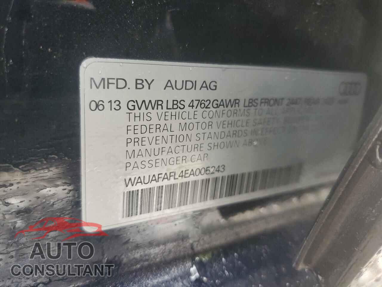 AUDI A4 2014 - WAUAFAFL4EA005243