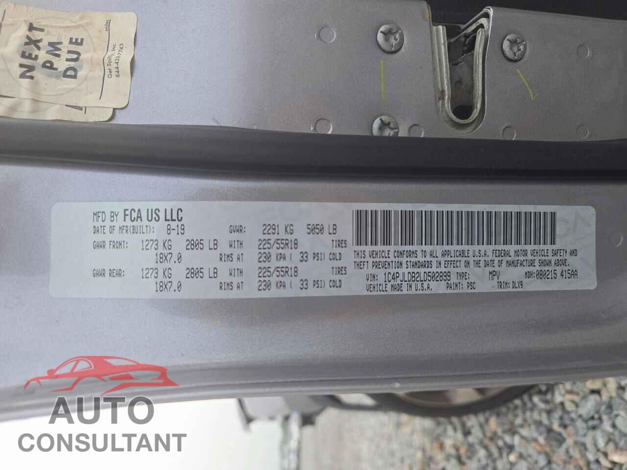 JEEP CHEROKEE 2020 - 1C4PJLDB2LD502899
