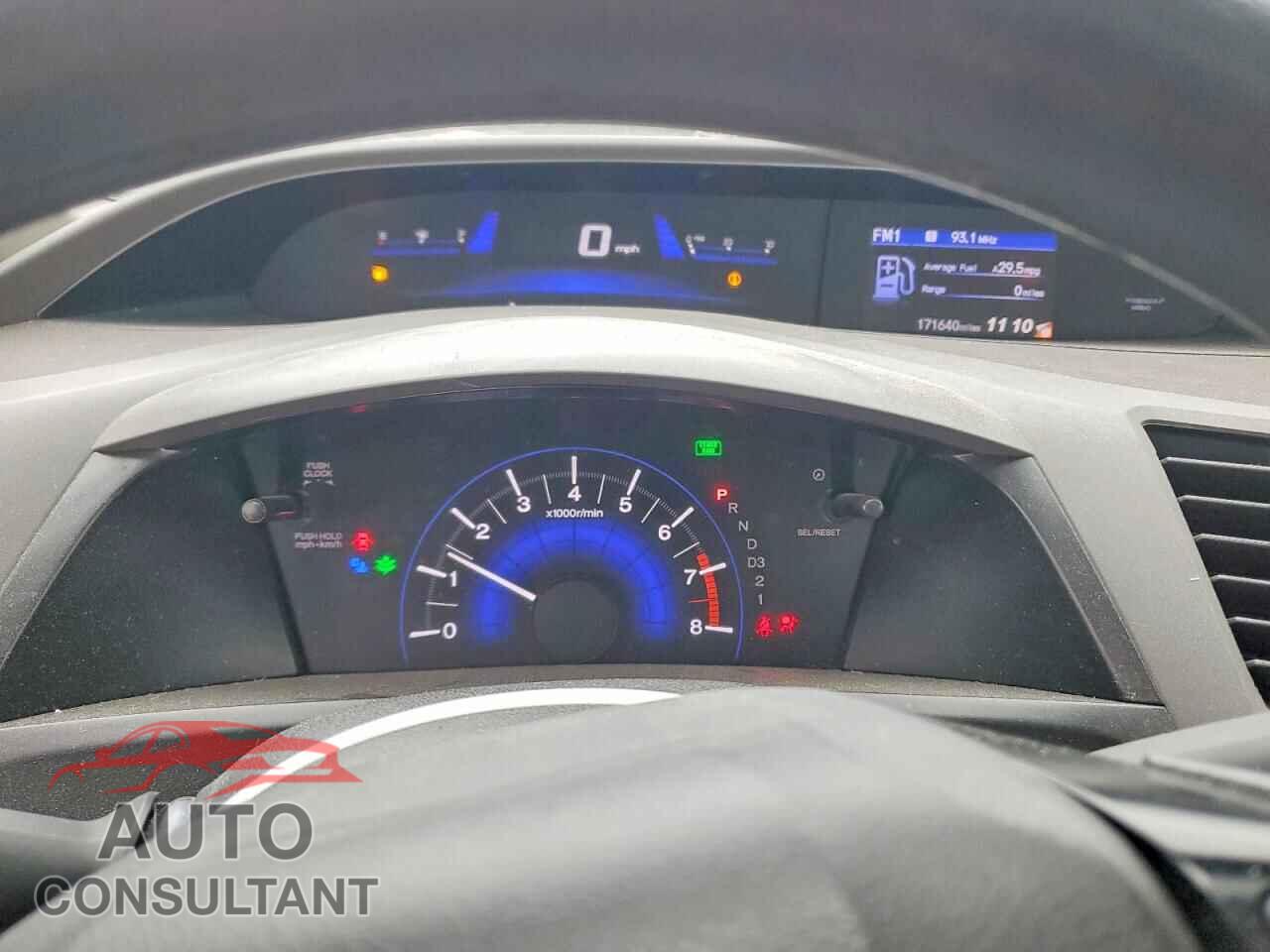 HONDA CIVIC 2012 - 19XFB2F58CE018003