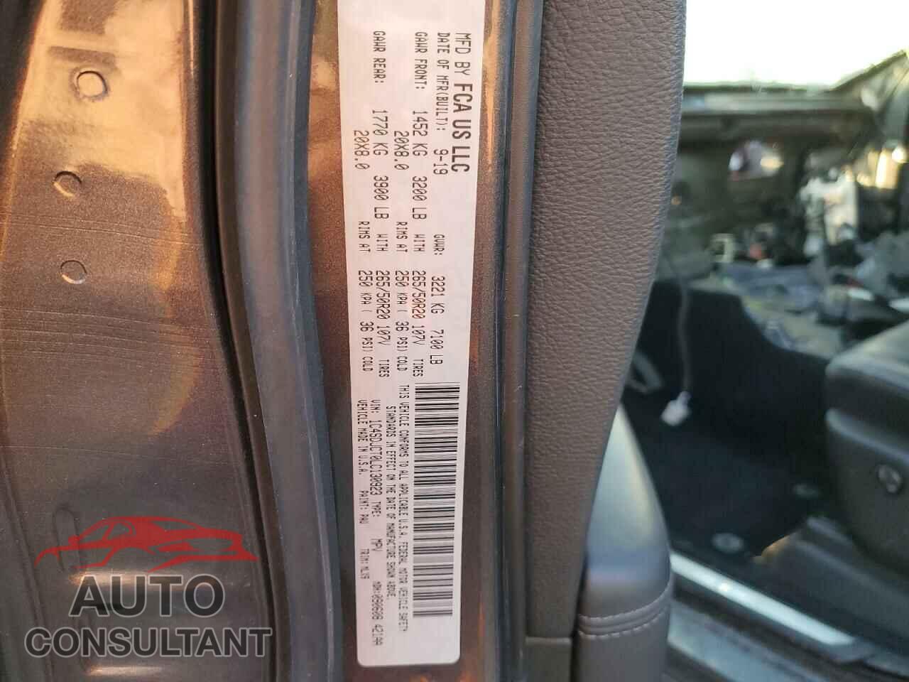 DODGE DURANGO 2020 - 1C4SDJCT0LC130923