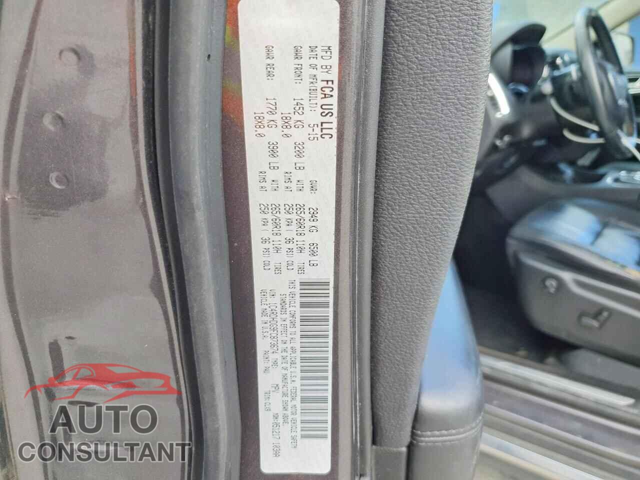 DODGE DURANGO 2015 - 1C4RDHDG9FC873674