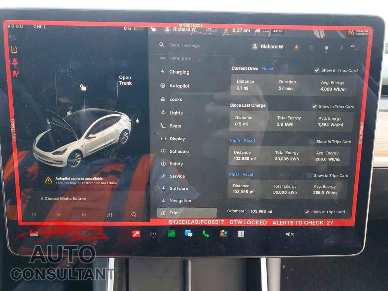 TESLA MODEL 3 2018 - 5YJ3E1EA9JF006517