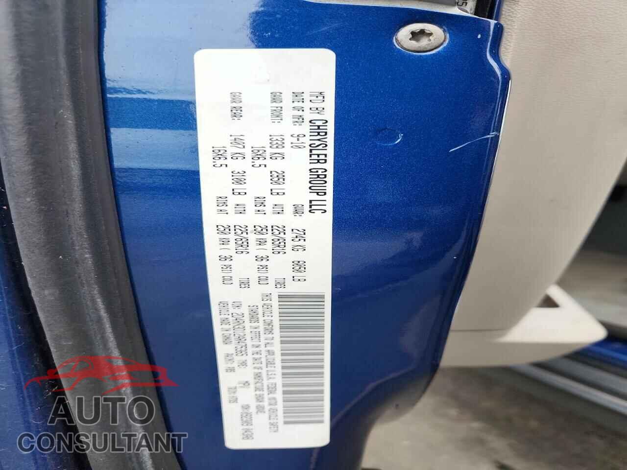 DODGE CARAVAN 2010 - 2D4RN3D12AR475365