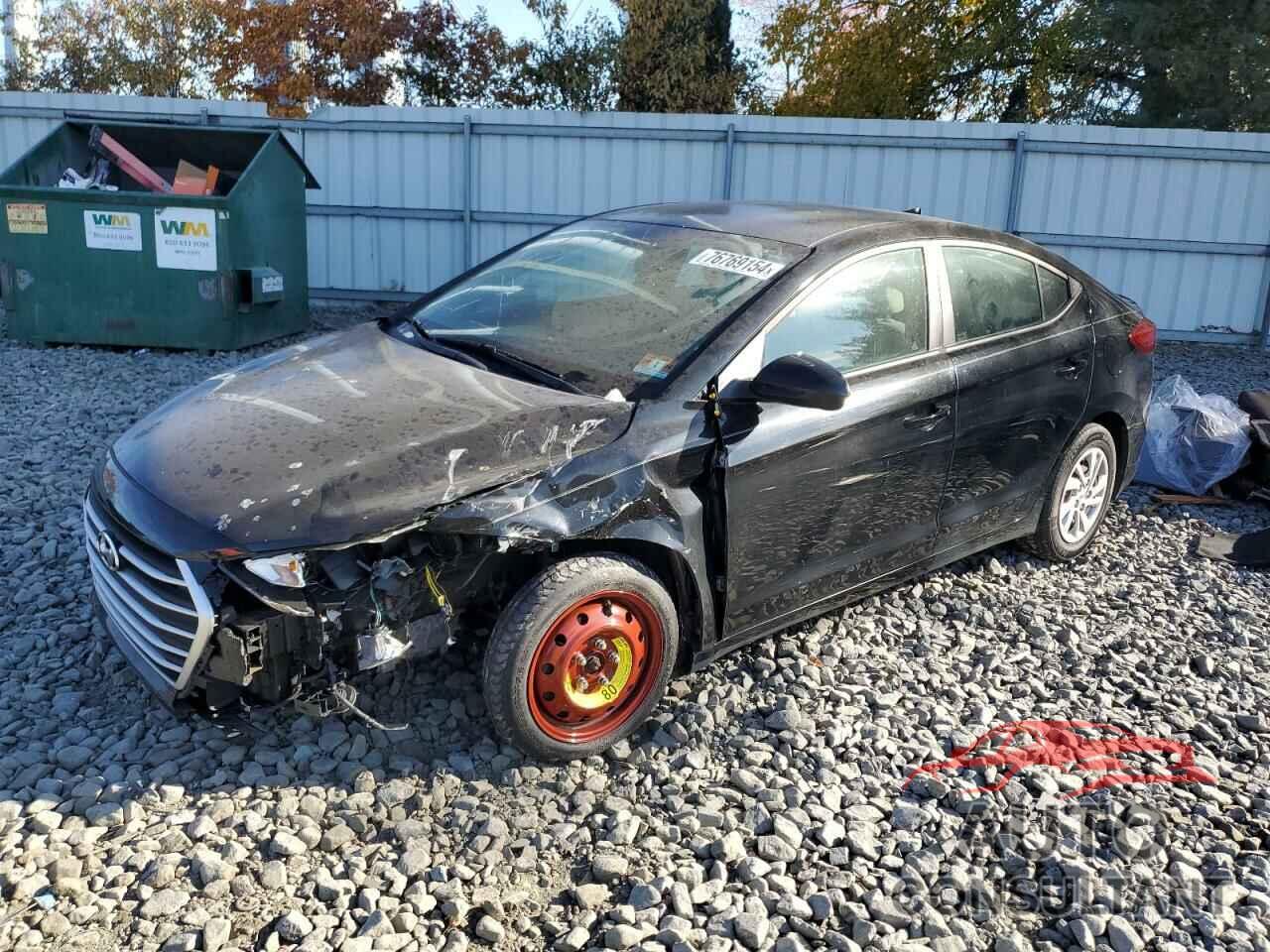 HYUNDAI ELANTRA 2017 - KMHD74LF8HU329789