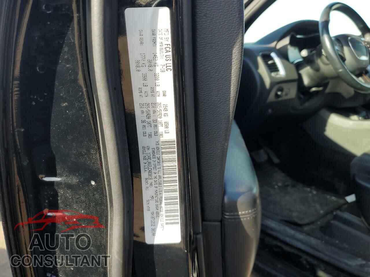 DODGE DURANGO 2018 - 1C4RDJAG2JC483018