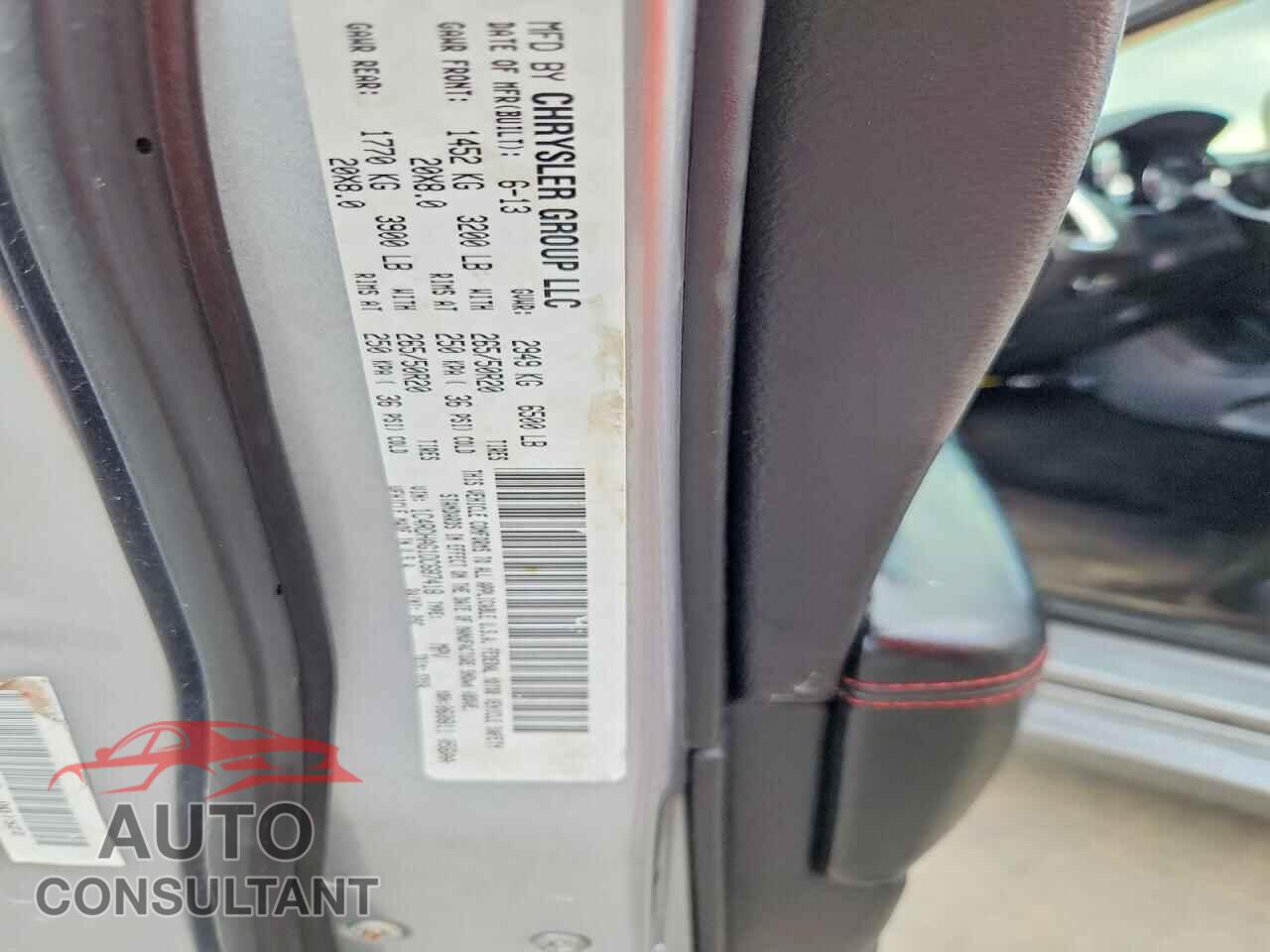 DODGE DURANGO 2013 - 1C4RDHAG1DC687418