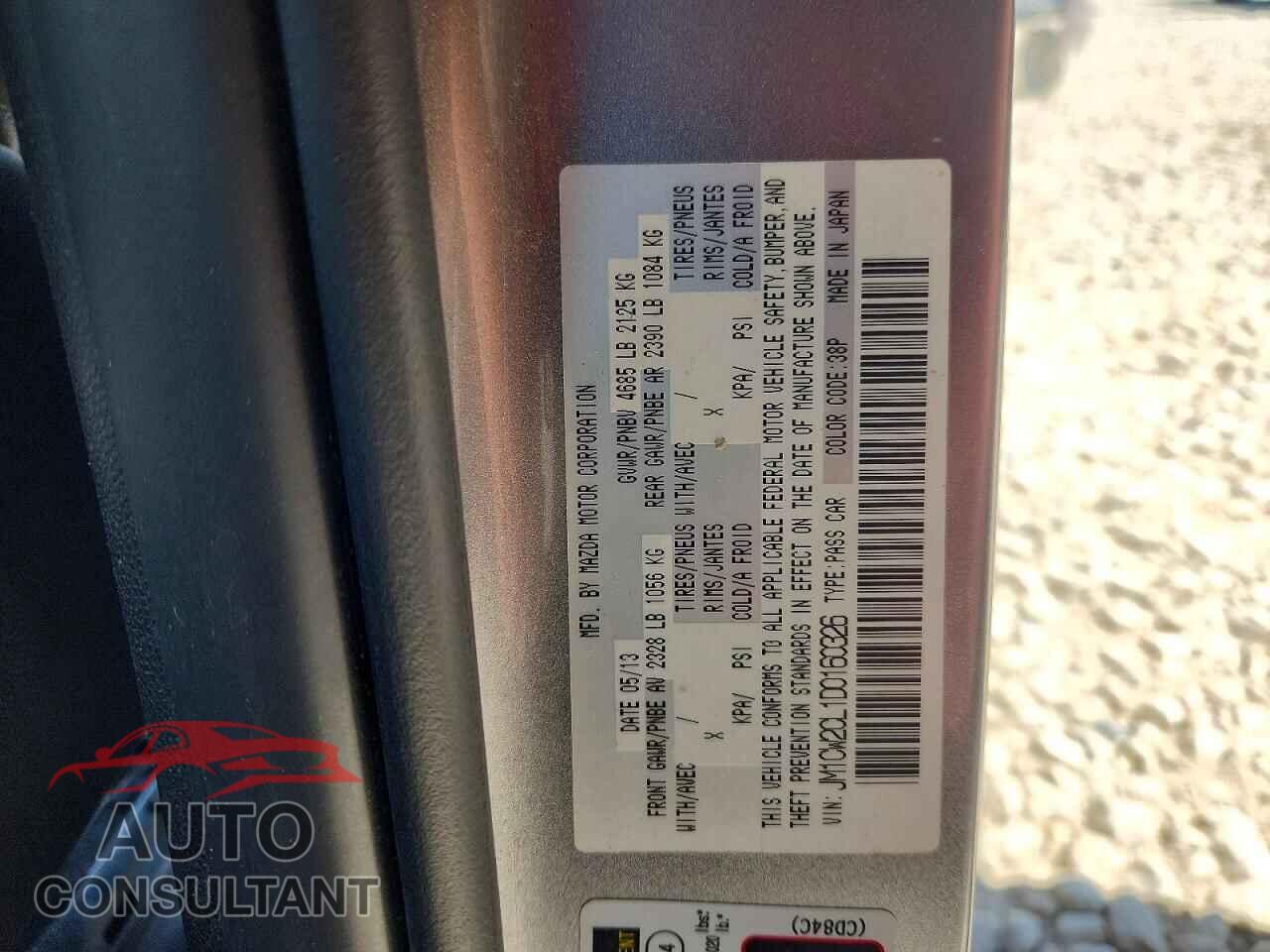 MAZDA 5 2013 - JM1CW2CL1D0160326