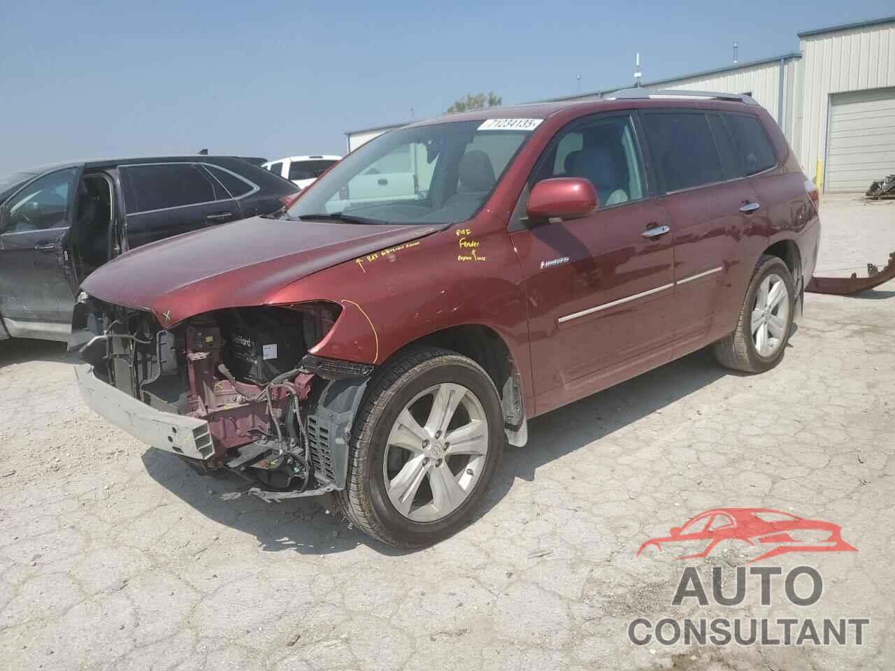 TOYOTA HIGHLANDER 2010 - 5TDDK3EH1AS016511