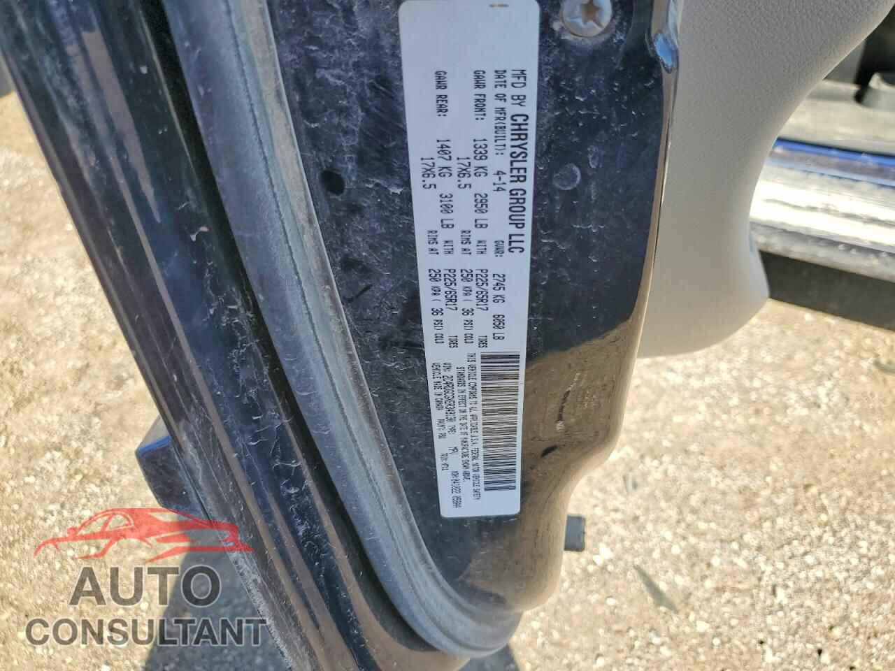 DODGE CARAVAN 2014 - 2C4RDGCGXER349130