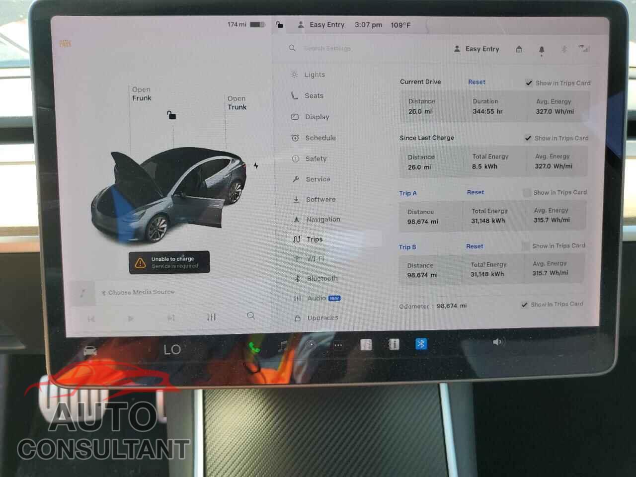 TESLA MODEL 3 2019 - 5YJ3E1EB7KF441319