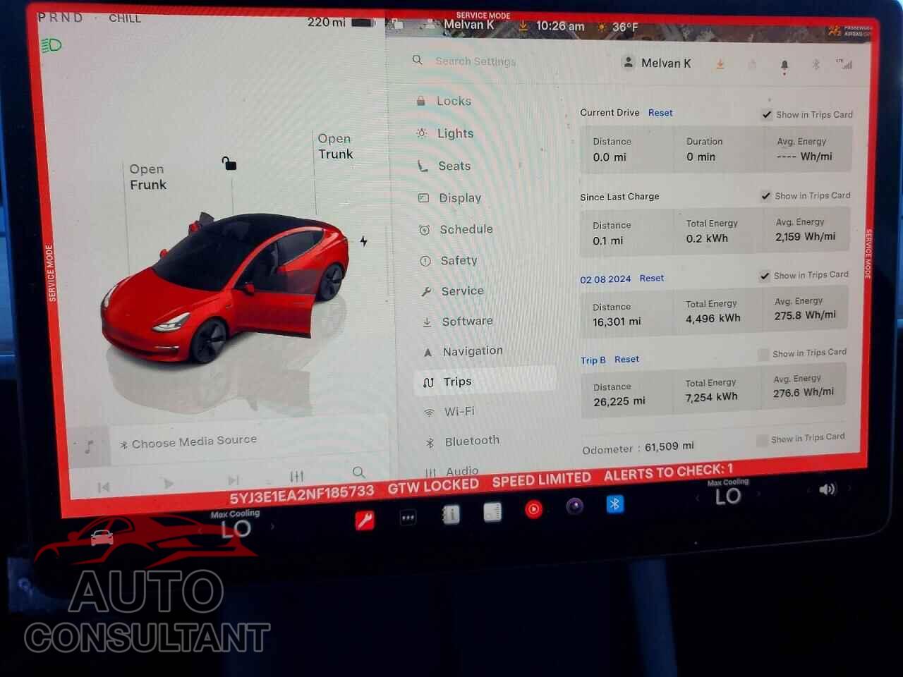 TESLA MODEL 3 2022 - 5YJ3E1EA2NF185733