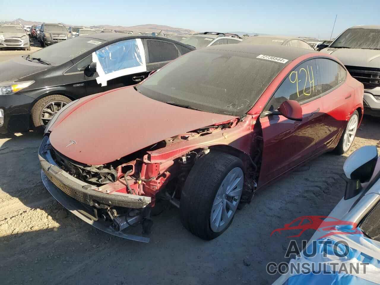 TESLA MODEL 3 2022 - 5YJ3E1EB6NF134566