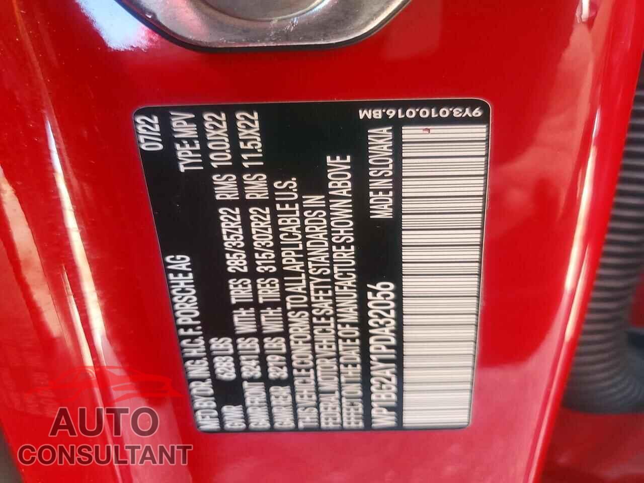 PORSCHE CAYENNE 2023 - WP1BG2AY1PDA32056