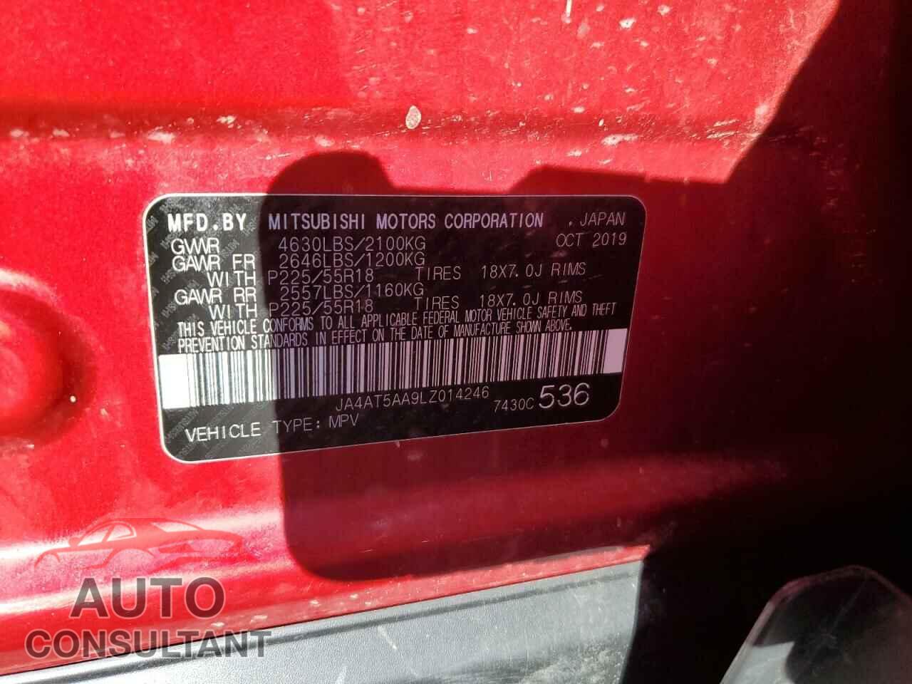 MITSUBISHI ECLIPSE 2020 - JA4AT5AA9LZ014246