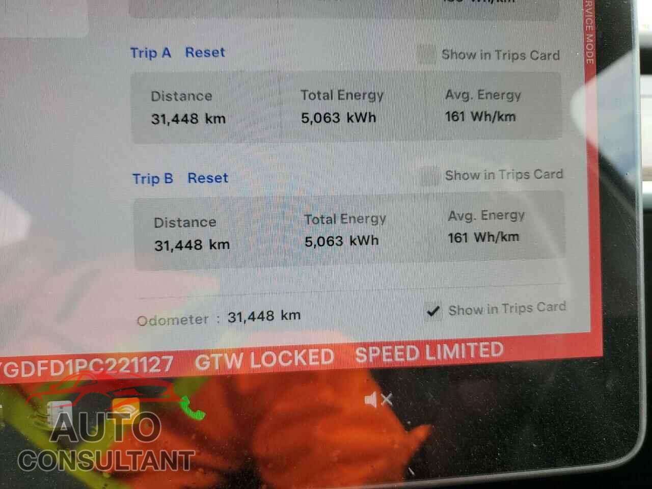 TESLA MODEL Y 2023 - LRWYGDFD1PC221127