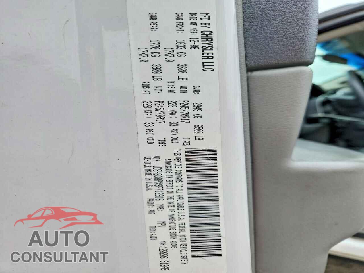 DODGE DURANGO 2009 - 1D8HB38PX9F712916