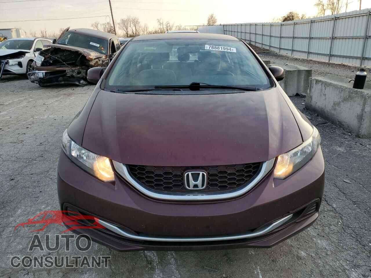 HONDA CIVIC 2013 - 19XFB2F50DE091609