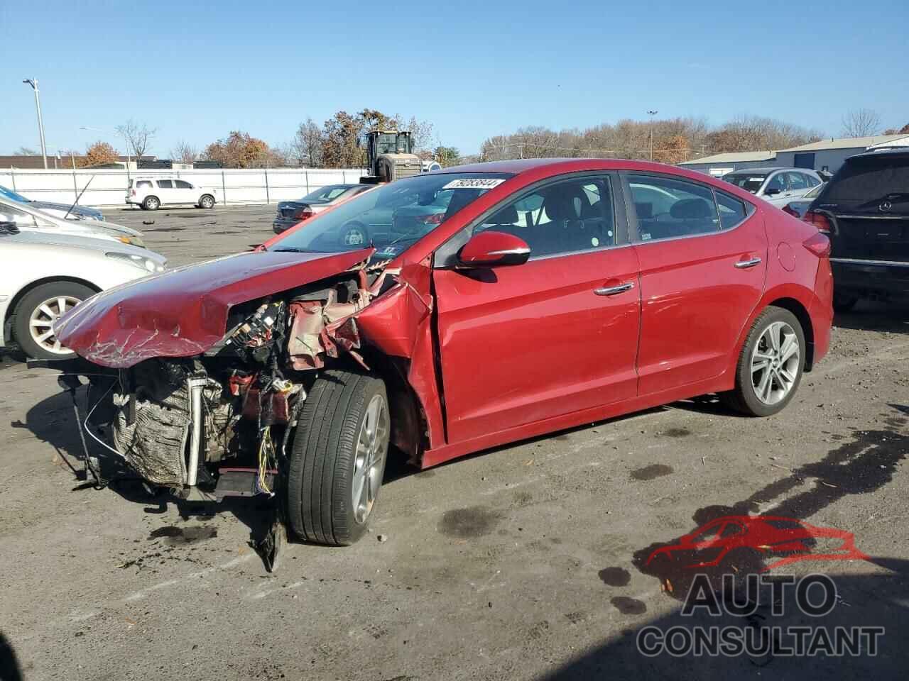 HYUNDAI ELANTRA 2017 - KMHD84LF1HU354630