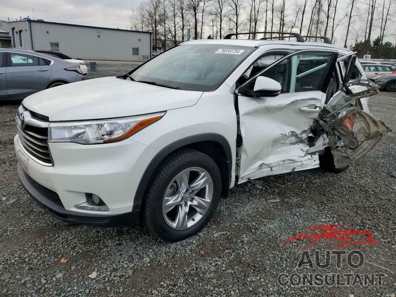 TOYOTA HIGHLANDER 2014 - 5TDDKRFH3ES029042