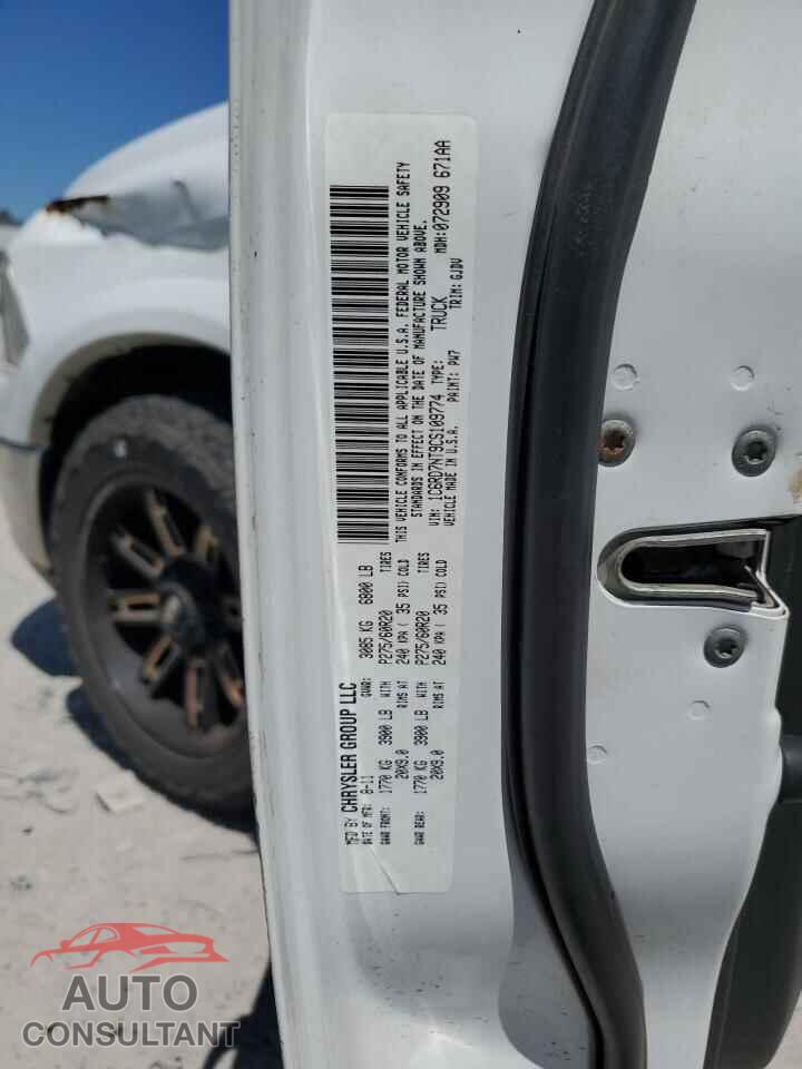 DODGE RAM 1500 2012 - 1C6RD7NT9CS109774